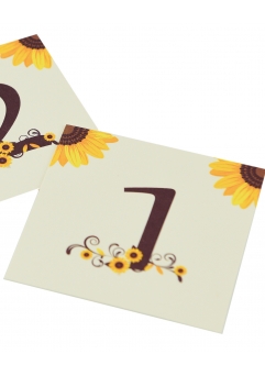 Numere mese postcard floarea-soarelui [0]