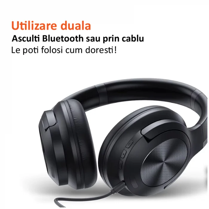 Pachet lampa de masa USB LED 8007 si casti gaming wireless E80 negre [2]