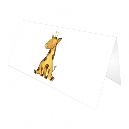 Place card plic de bani botez girafa [1]