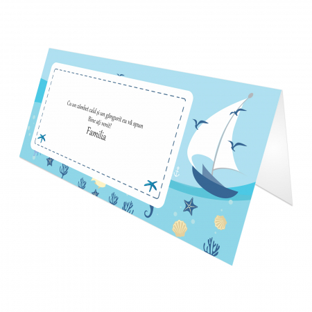 PAPETARIE - Place card botez nautic