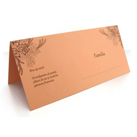 Place card somon cu motive florale [1]