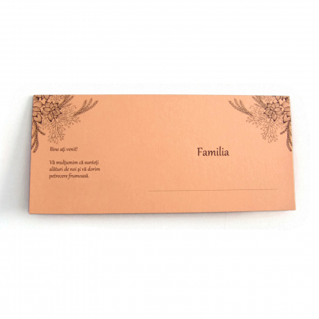 Place card somon cu motive florale [2]