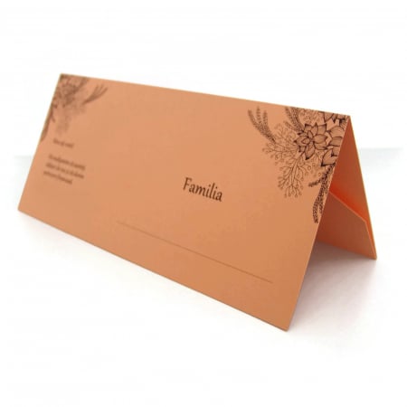 PAPETARIE - Place card somon cu motive florale