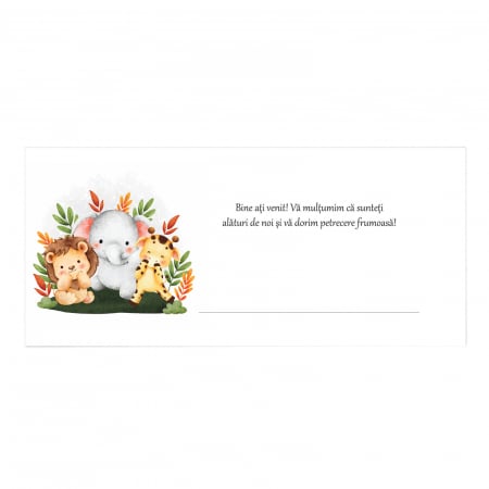place card plic de bani animale safari [2]