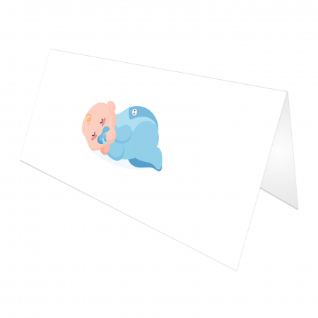 Place card - plic de bani - botez bebe baietel [1]
