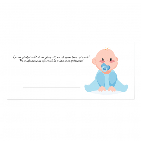 Place card - plic de bani - botez bebe baietel [4]