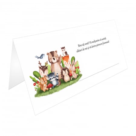 place card plic de bani animalute padure [1]