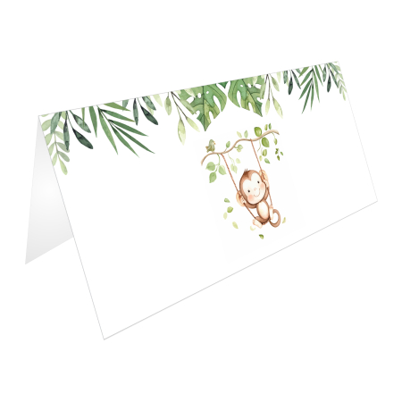 Place card si plic de bani botez safari jungle [5]