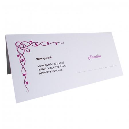 Plic de bani - place card nunta/botez model celtic lila [1]