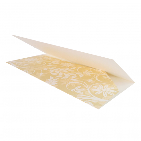 Plic de bani - place card nunta/botez model pattern floral crem [2]