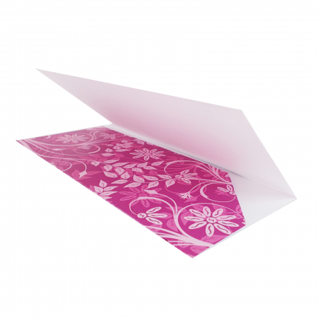 Plic de bani - place card nunta/botez model pattern floral lila [4]