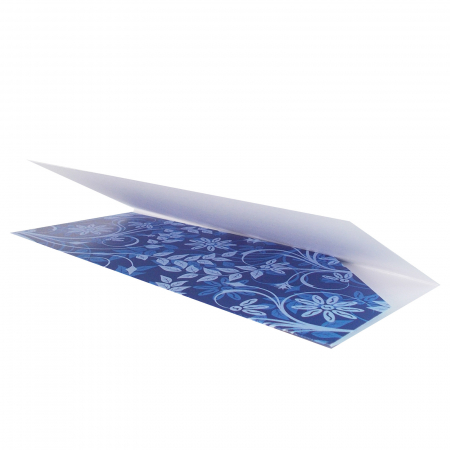 Plic de bani - place card nunta/botez model pattern floral albastru [4]