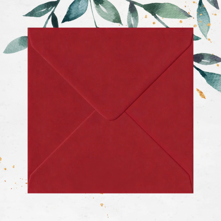 Plic patrat rosu grena, 130 x 130 mm [1]