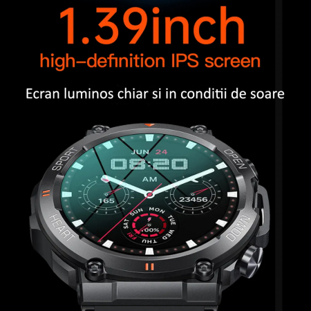 Smartwatch barbati, model sport, ecran 1,39 inch K56 [1]
