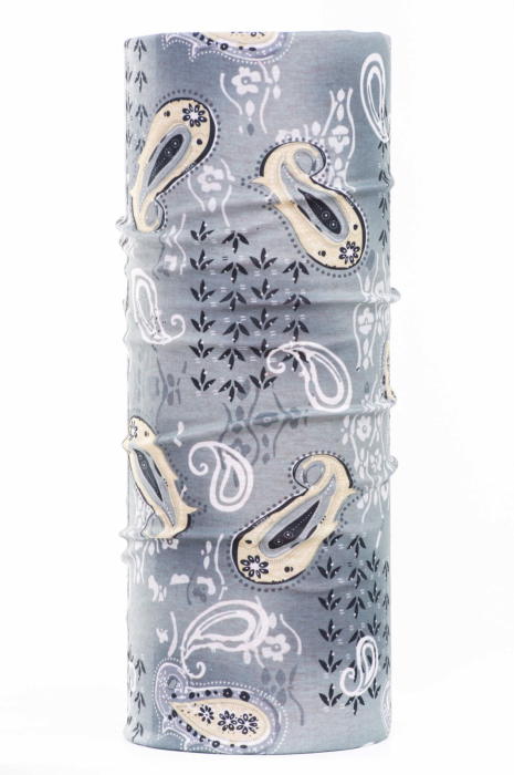 Bandana multifunctionala Bars Gray Leaf 06 [4]