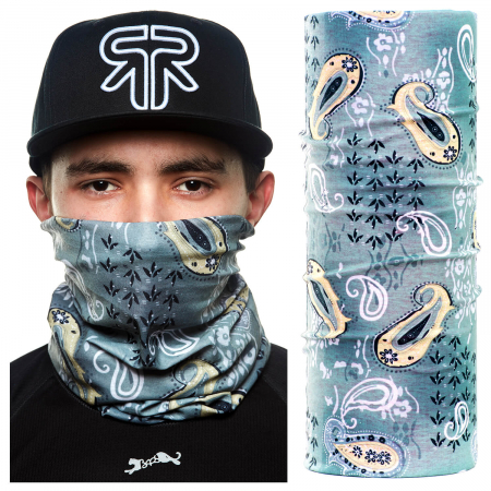 Bandane/Esarfe Bars - Bandana multifunctionala Bars Gray Leaf 06