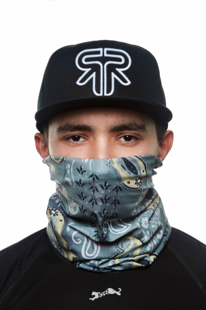 Bandana multifunctionala Bars Gray Leaf 06 [1]