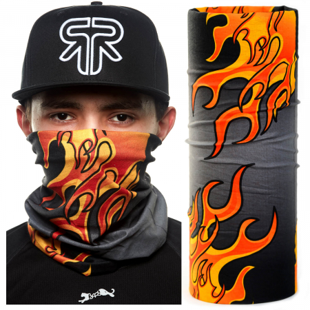 Bandane/Esarfe Bars - Bandana tubulara multifunctionala Bars 08 Fire