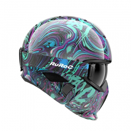 CASTI SKI/SNOWBOARD - Casca Ruroc RG1-DX WARPAINT