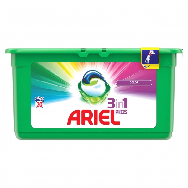 Ariel Detergent Capsule 3in1 PODS, 30 buc, Color