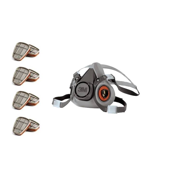Protectie Respiratorie - Filtre de protectie respiratorie impotriva vaporilor organici de tip A1, 3M, art.6D21 (6051)