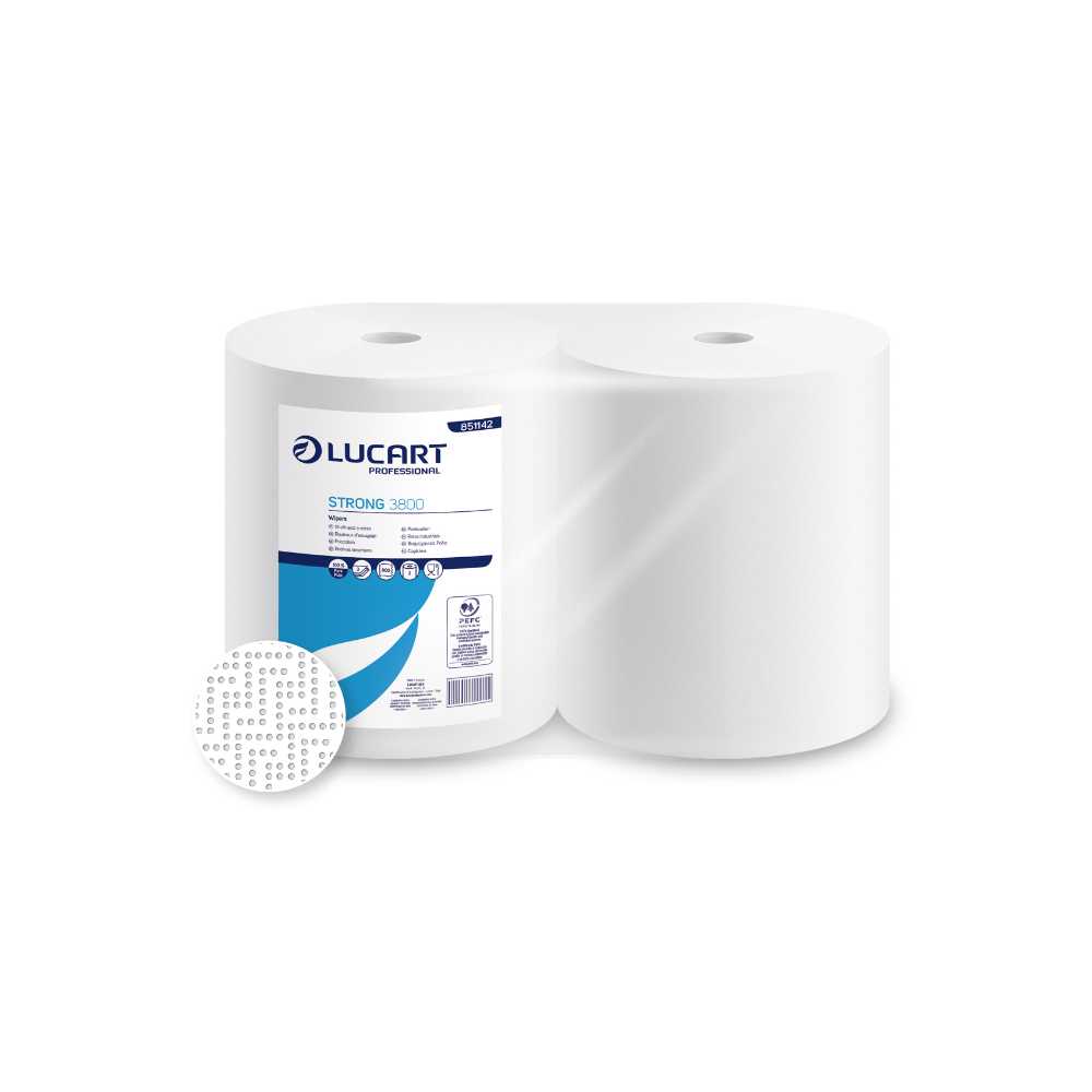 Curatenie si igiena - Lavete industriale puternic absorbante PEFC, din pasta de lemn pura, Strong Super 3800 Joint Lucart, art.F277 (851142)