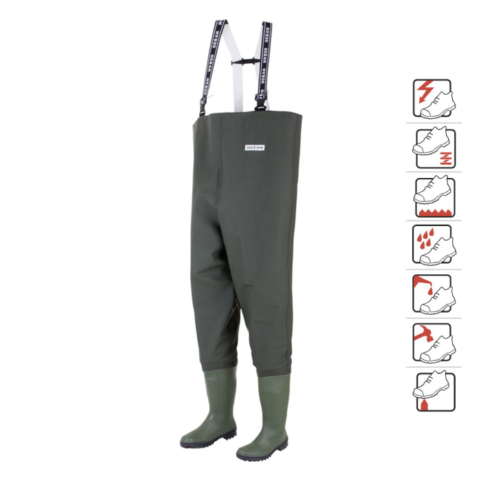 Cizme de lucru incorporate tip pantalon Danubio, art.A410 [1]