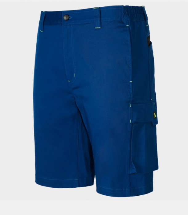 Pantaloni scurți de lucru MELBOURNE STRETCH SPECIAL ROYAL BLUE/BLACK [3]