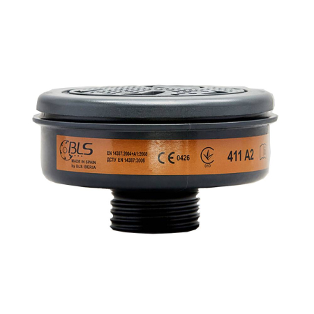 Protectie Respiratorie - Filtru de protectie respiratorie tip A2, BLS, art.D418 (411A2)