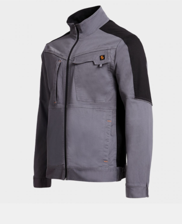 Jachetă de lucru MELBOURNE STRETCH GREY/BLACK [2]