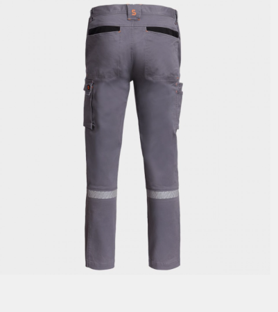 Pantaloni de lucru MELBOURNE STRETCH GREY/BLACK [1]