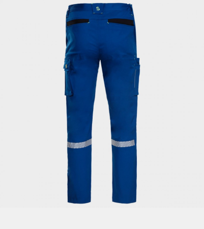 Pantaloni de lucru MELBOURNE STRETCH SPECIAL ROYAL BLUE/BLACK [1]
