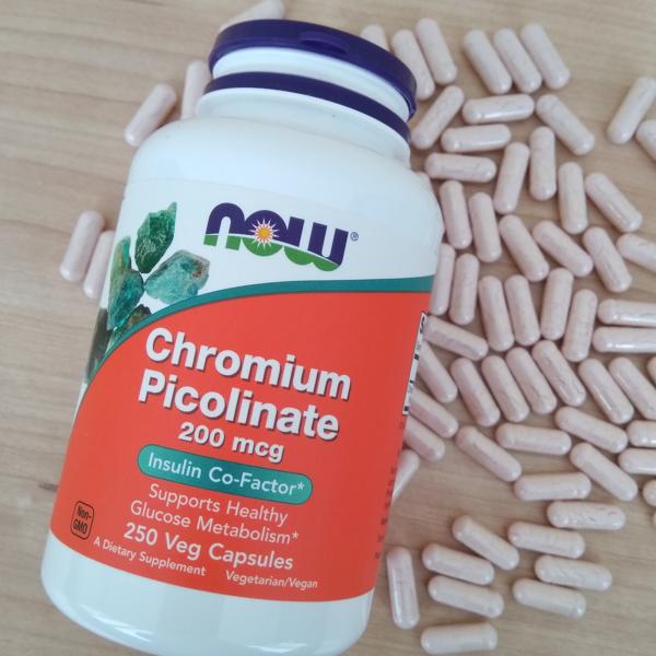 Chromium Picolinate, Crom Picolinat, 200mg, Now Foods, 100 capsule