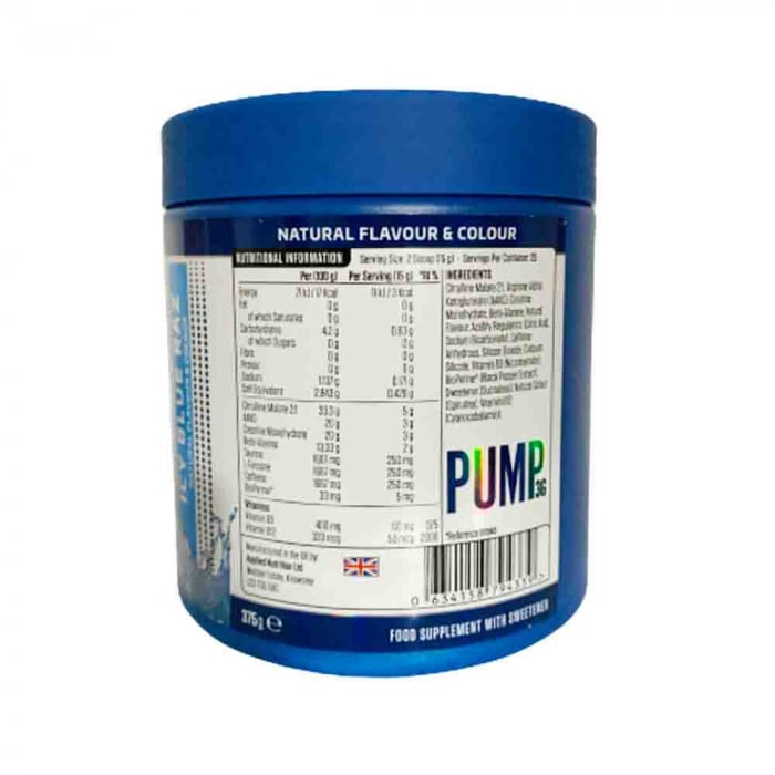 Pump 3G PreWorkout, Applied Nutrition, 375g