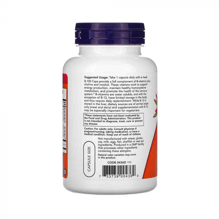 Vitamin B100 Vitamina B), Now Foods, 250 vcaps
