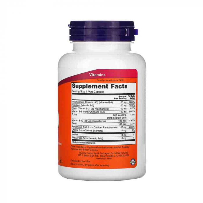 Vitamin B100 Vitamina B), Now Foods, 250 vcaps