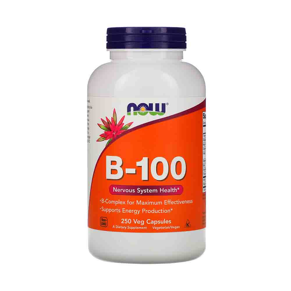 Vitamin B-100 (Complex Vitamina B), Now Foods, 250 Vcaps