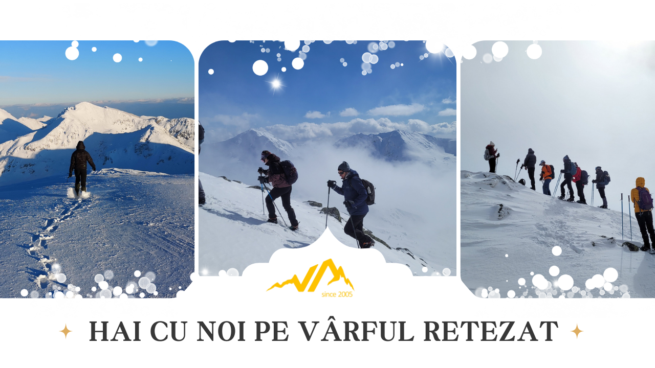 Cu Rachetele de zăpadă pe Vârful Retezat