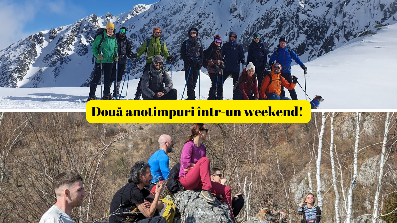 Două anotimpuri într-un weekend! 😍