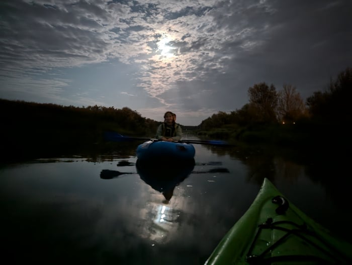 Lună plină cu caiacul pe Bega [5]